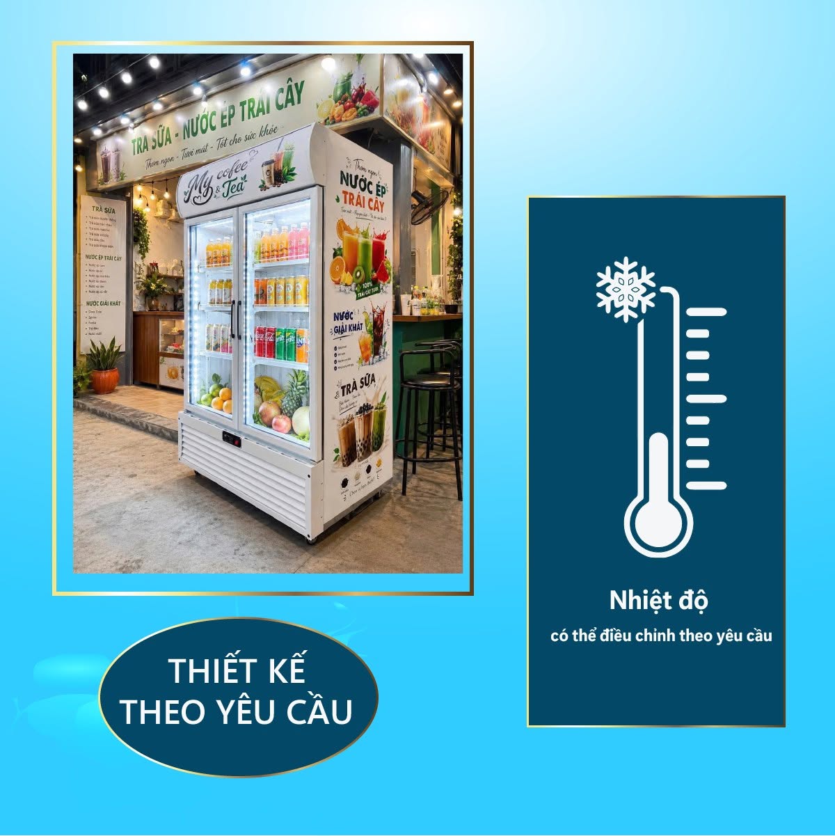 Tủ mát Maket theo yêu cầu – Thiết kế riêng, nâng tầm thương hiệu 1 tk theo yc 3
