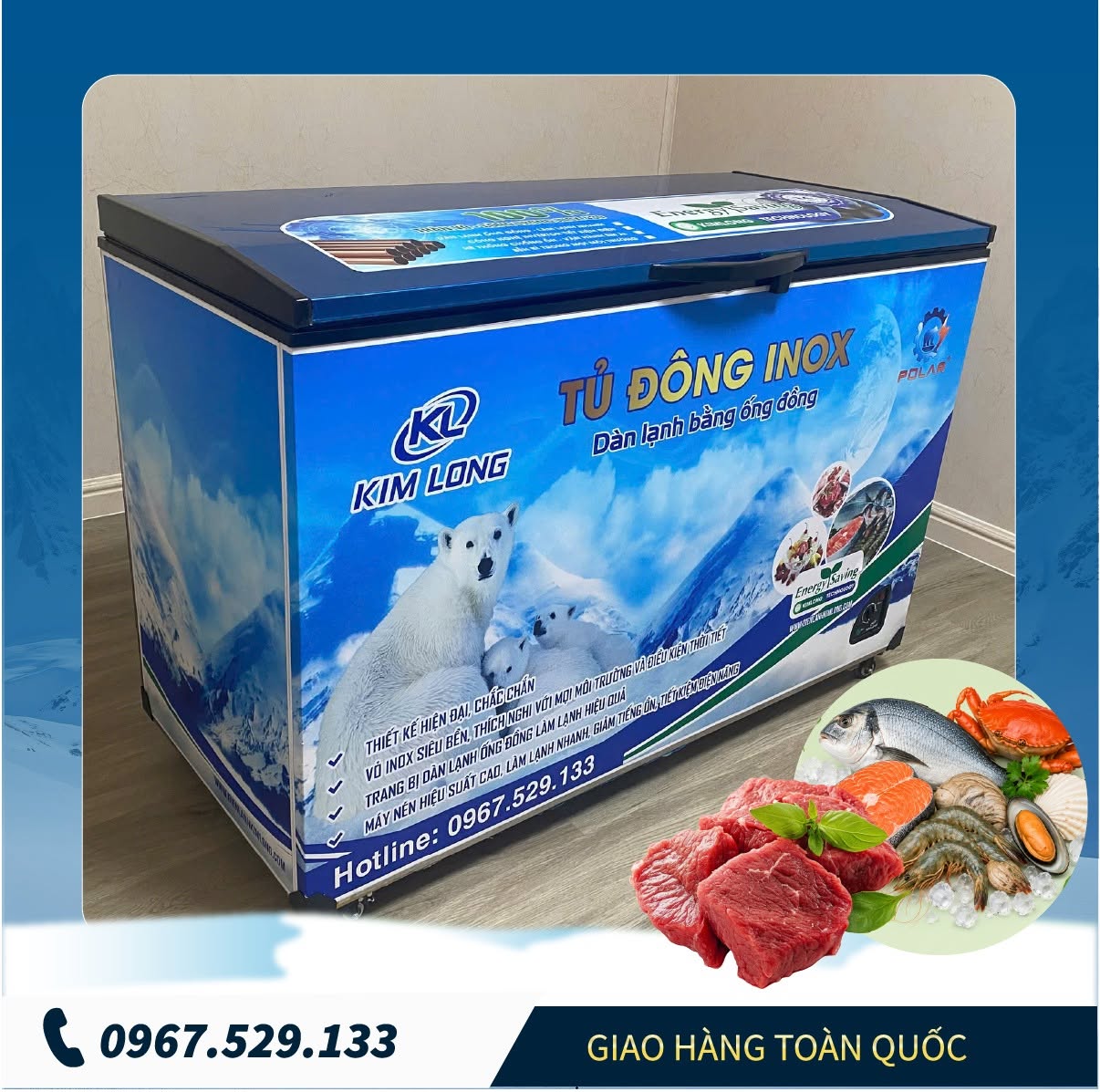 Tủ đông Kim Long – Giải pháp bảo quản thực phẩm hiệu quả, tiết kiệm điện - tối ưu chi phí 2 tu dong 3