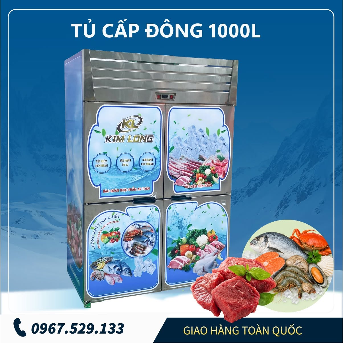 Tủ đông Kim Long – Giải pháp bảo quản thực phẩm hiệu quả, tiết kiệm điện - tối ưu chi phí 4 tu dong 4